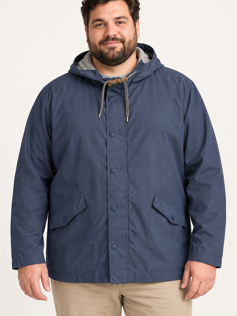 Old Navy Men's Hooded Raincoat in Navy Blue